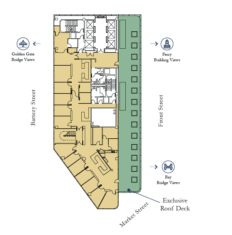 One Front St, San Francisco, CA for lease Floor Plan- Image 1 of 7