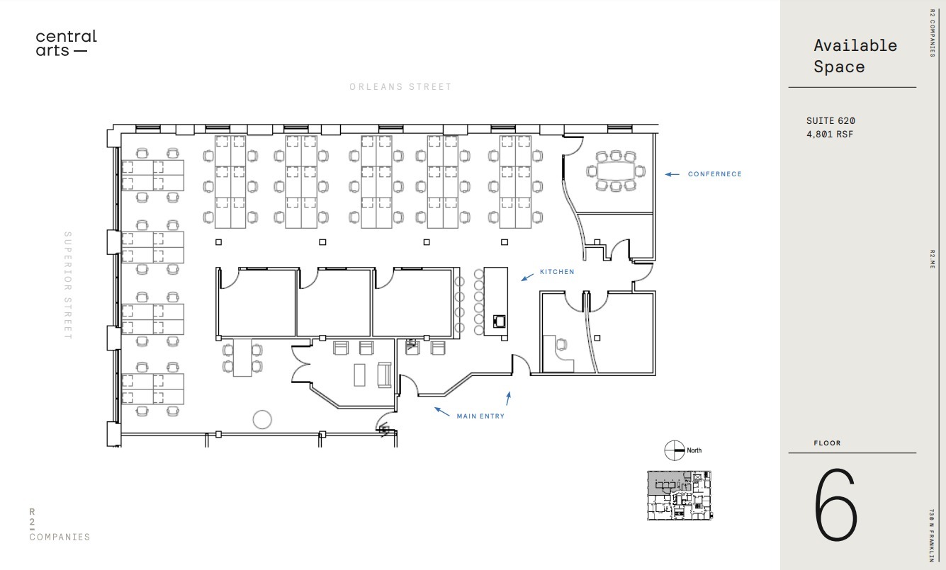 730 N Franklin St, Chicago, IL for lease Floor Plan- Image 1 of 1