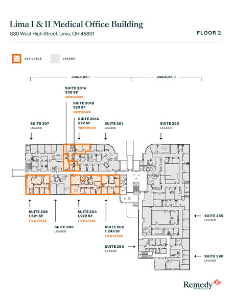 830 W High St, Lima, OH for lease - Floor Plan - Image 3 of 4