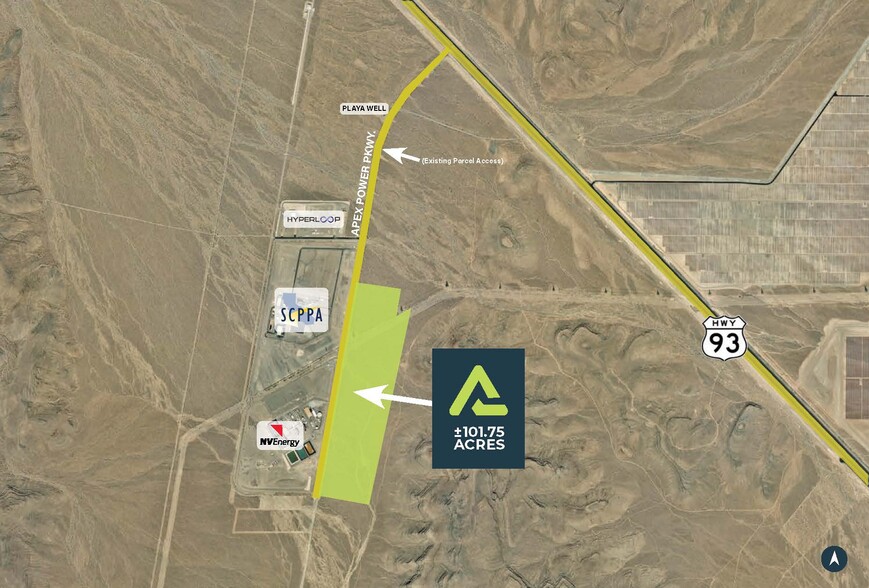 Hwy 93, N Las Vegas, NV for sale - Aerial - Image 1 of 1