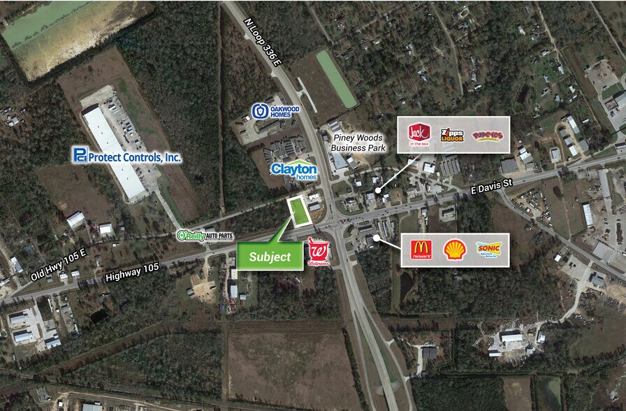 Hwy 105 E & N Loop 336 E, Conroe, TX for sale - Building Photo - Image 1 of 5