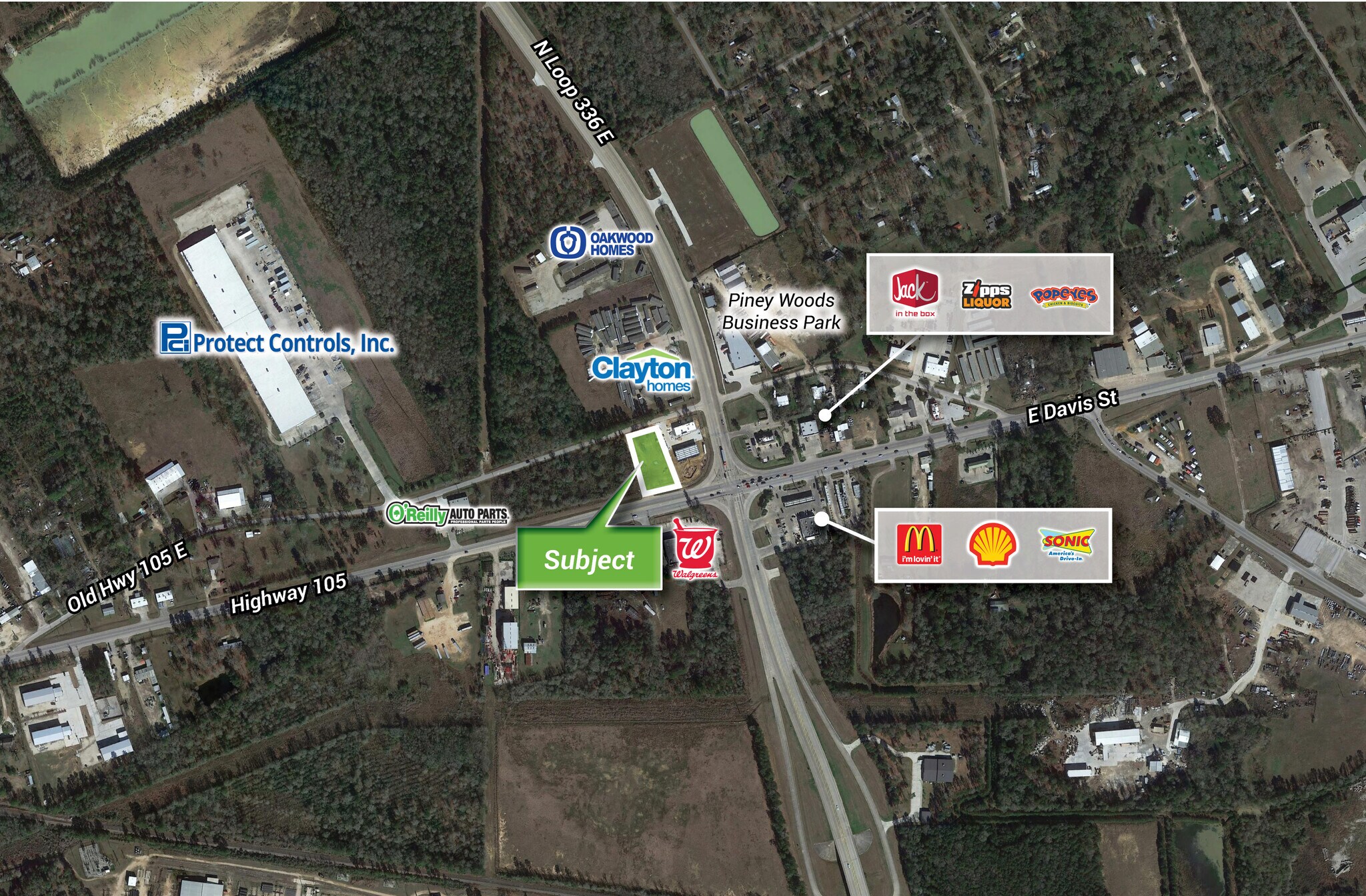 Hwy 105 E & N Loop 336 E, Conroe, TX for sale Building Photo- Image 1 of 6