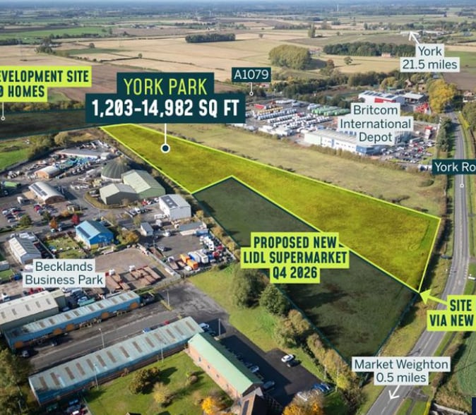 York Rd, York for lease - Aerial - Image 3 of 3