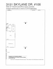 3151 Skylane Dr, Carrollton, TX for lease Floor Plan- Image 1 of 1