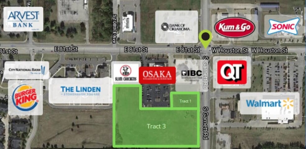 81st, Tulsa, OK for sale - Aerial - Image 1 of 3