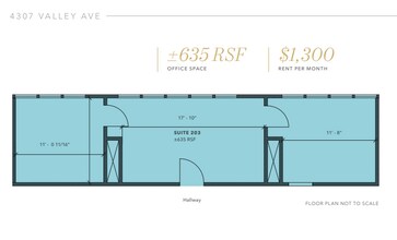 4307 Valley Ave, Pleasanton, CA for lease Floor Plan- Image 1 of 1