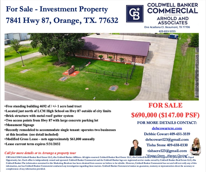7841 TX-87, Orange, TX for sale - Building Photo - Image 1 of 19