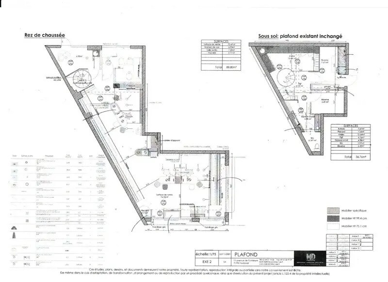 Retail in Cagnes-sur-Mer for lease - Floor Plan - Image 2 of 2