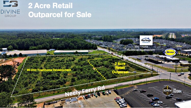 E Standing Springs Rd & Neely Ferry rd, Simpsonville, SC for sale Building Photo- Image 1 of 1