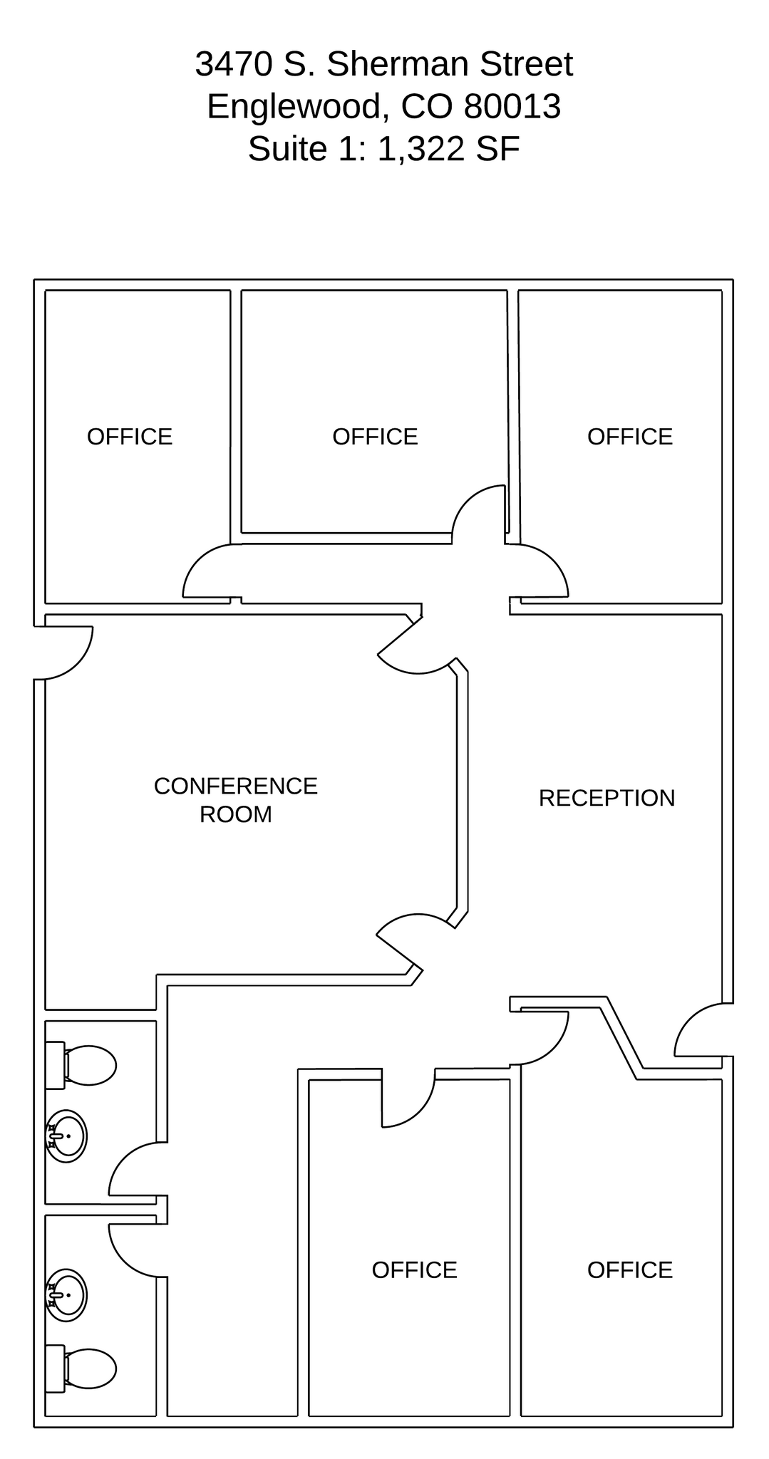 3470 S Sherman St, Englewood, CO for lease Floor Plan- Image 1 of 1