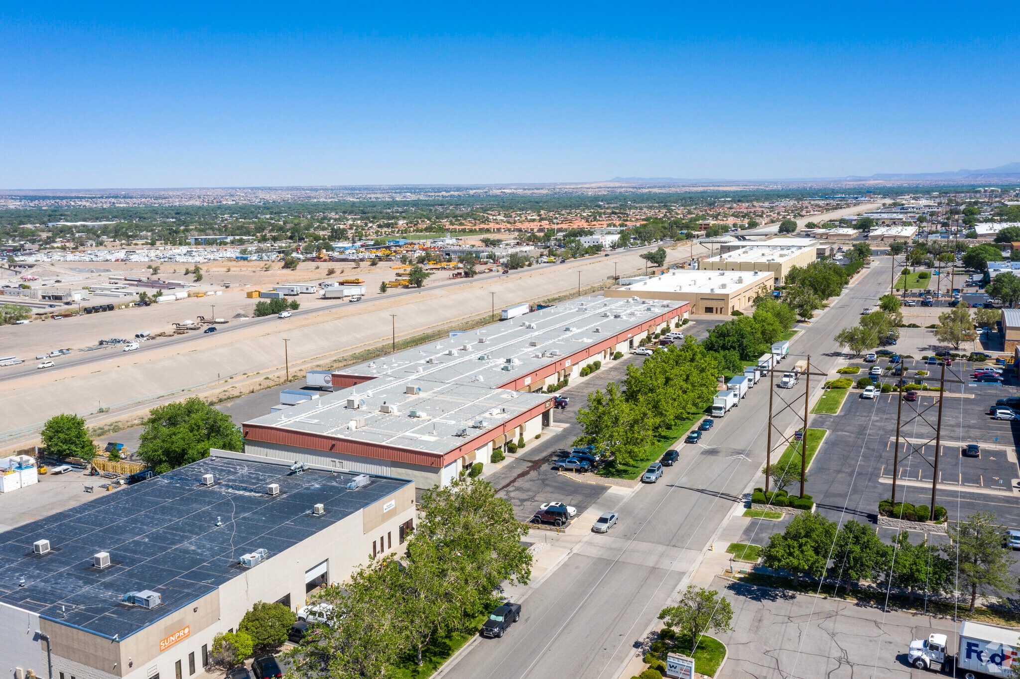 5821 Midway Park Blvd, Albuquerque, NM for lease Aerial- Image 1 of 3