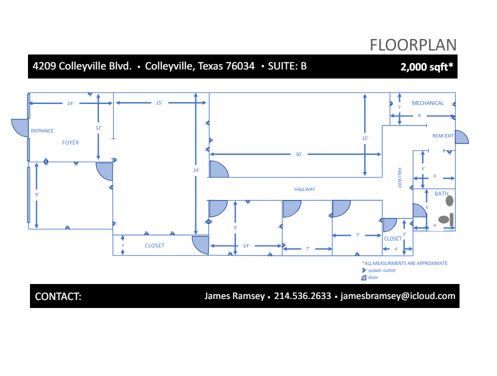 4209 Colleyville Blvd, Colleyville, TX for lease Floor Plan- Image 1 of 2