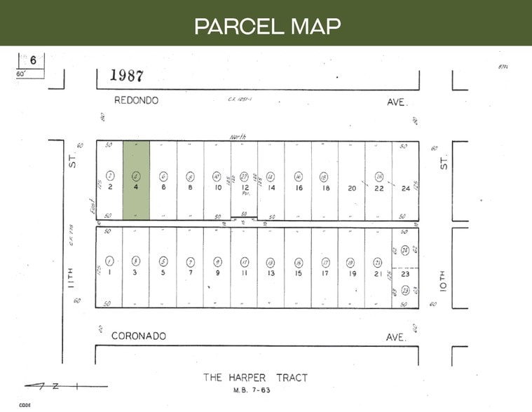 1085-1087 Redondo Ave, Long Beach, CA for lease - Plat Map - Image 2 of 24