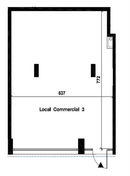 Retail in Fontenay-sous-Bois for lease - Floor Plan - Image 1 of 1