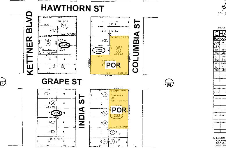 1970 Columbia St, San Diego, CA for lease - Plat Map - Image 3 of 6