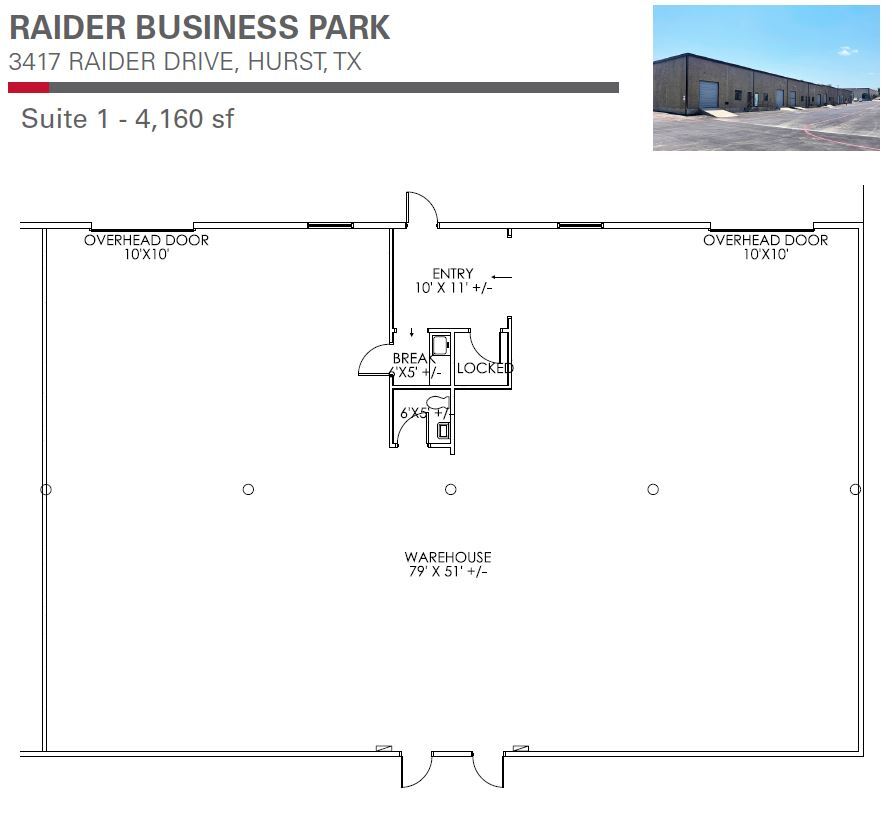 3425 Raider Dr, Hurst, TX for lease Floor Plan- Image 1 of 1