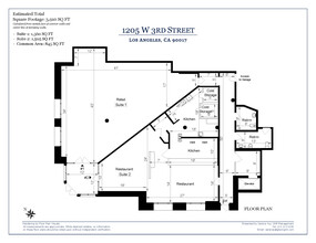 1221 W 3rd St, Los Angeles, CA for lease Floor Plan- Image 1 of 1