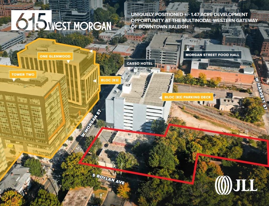 615 W Morgan St, Raleigh, NC for sale Aerial- Image 1 of 2
