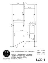 12-100 Town And Country Vlg, Palo Alto, CA for lease Floor Plan- Image 1 of 1
