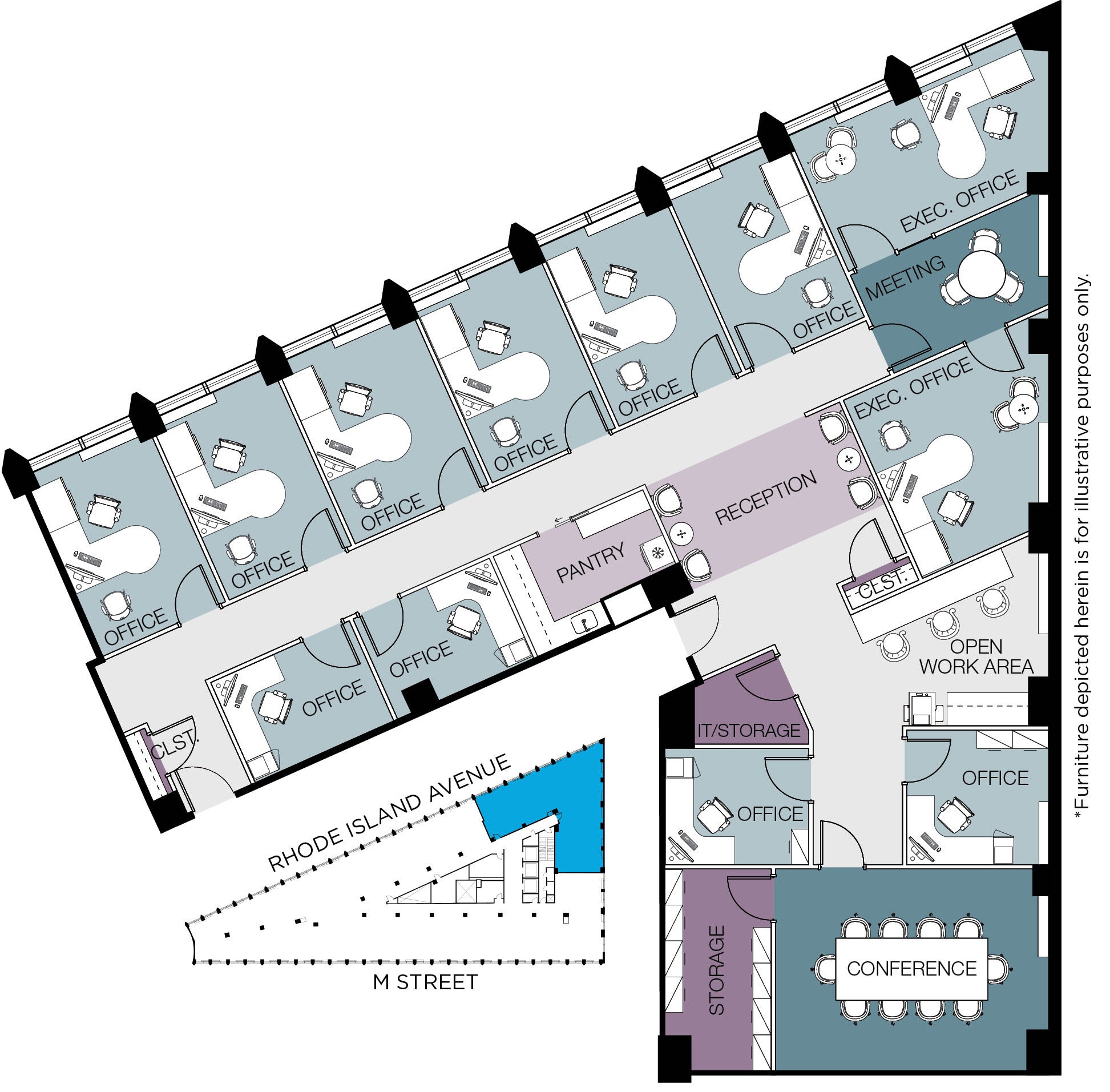 1730 Rhode Island Ave NW, Washington, DC for lease Floor Plan- Image 1 of 1