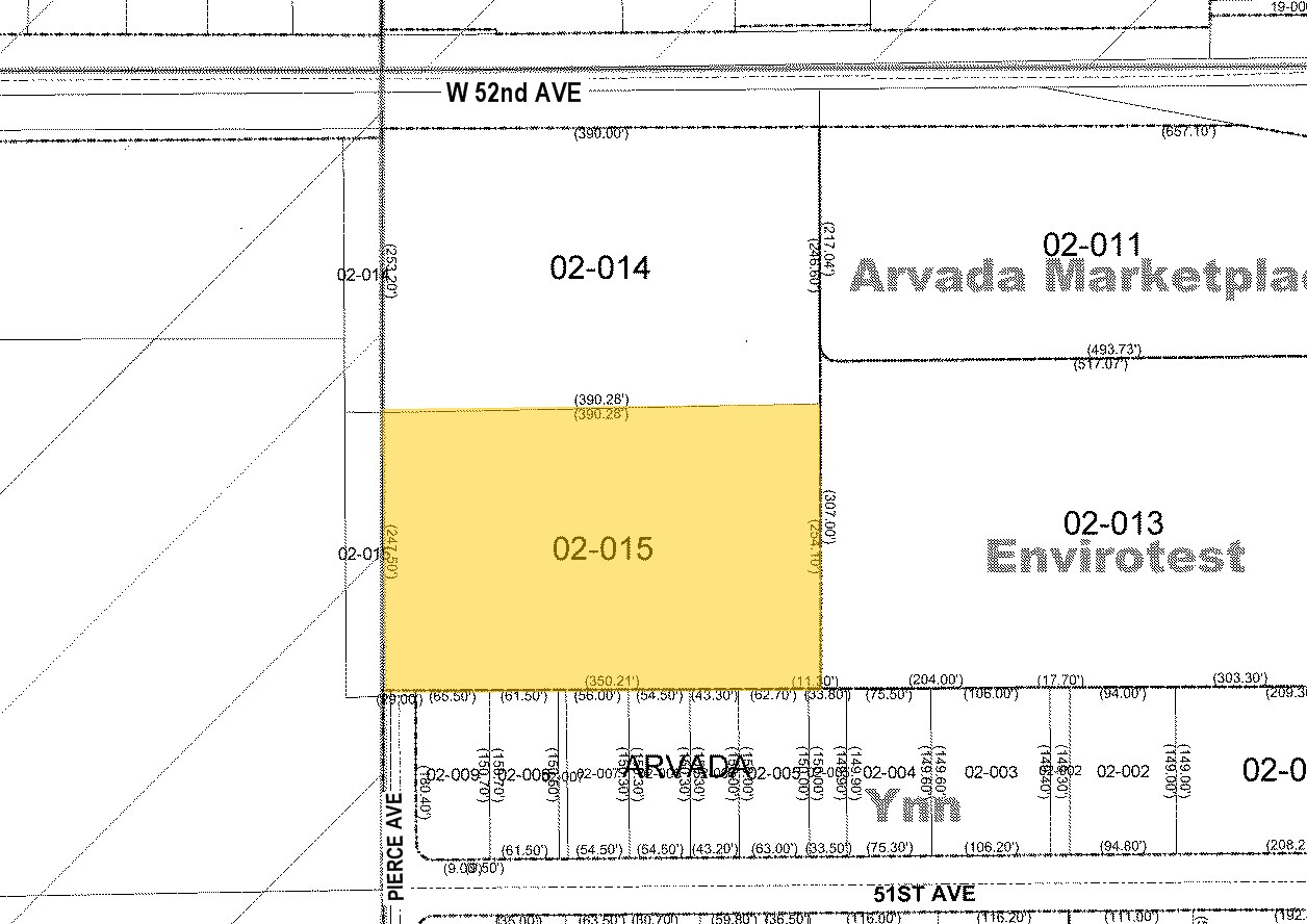 6750 W 52nd Ave, Arvada, CO for sale Plat Map- Image 1 of 1