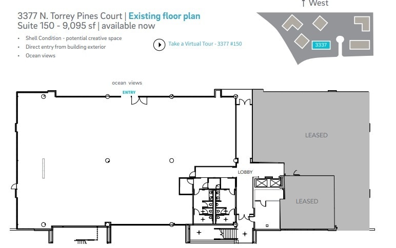 3333 N Torrey Pines Ct, La Jolla, CA for lease Floor Plan- Image 1 of 4