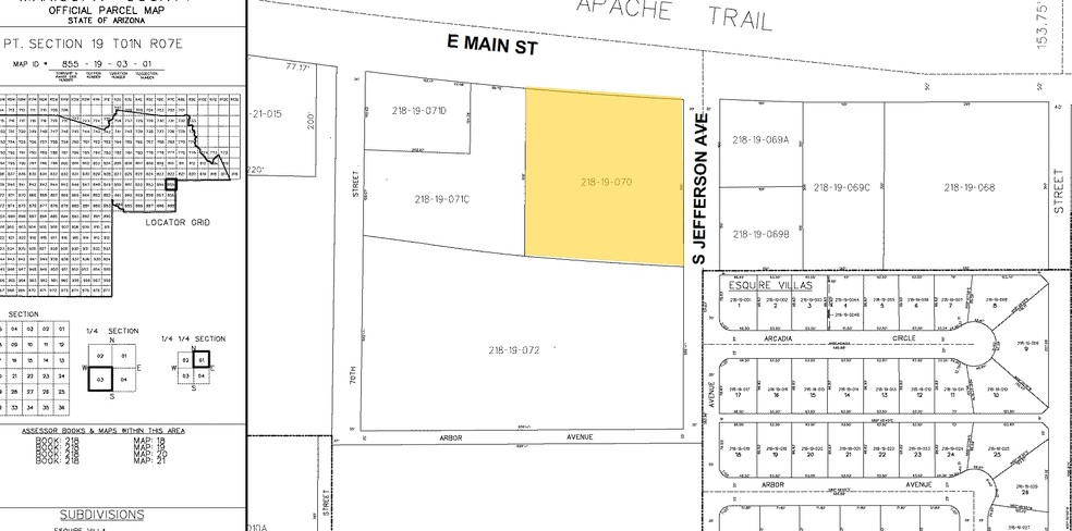 7045 E Main St, Mesa, AZ for sale - Plat Map - Image 3 of 3