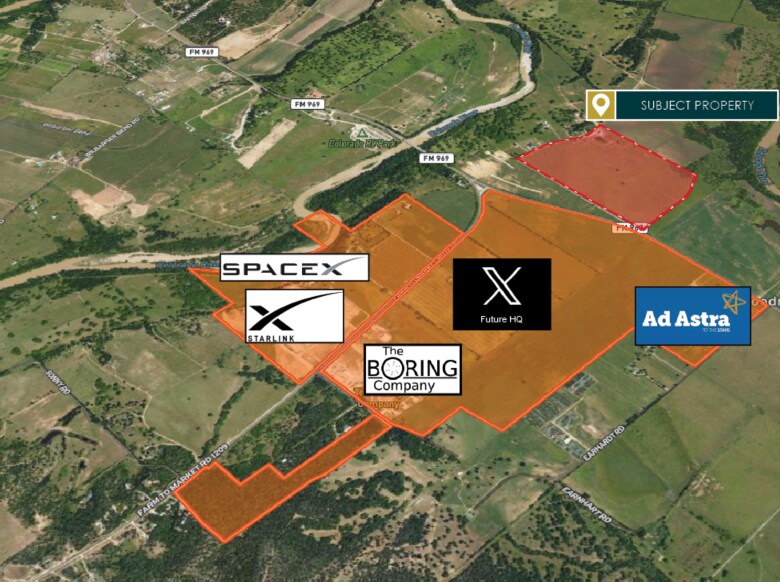 FM 969, Bastrop, TX for sale Aerial- Image 1 of 1