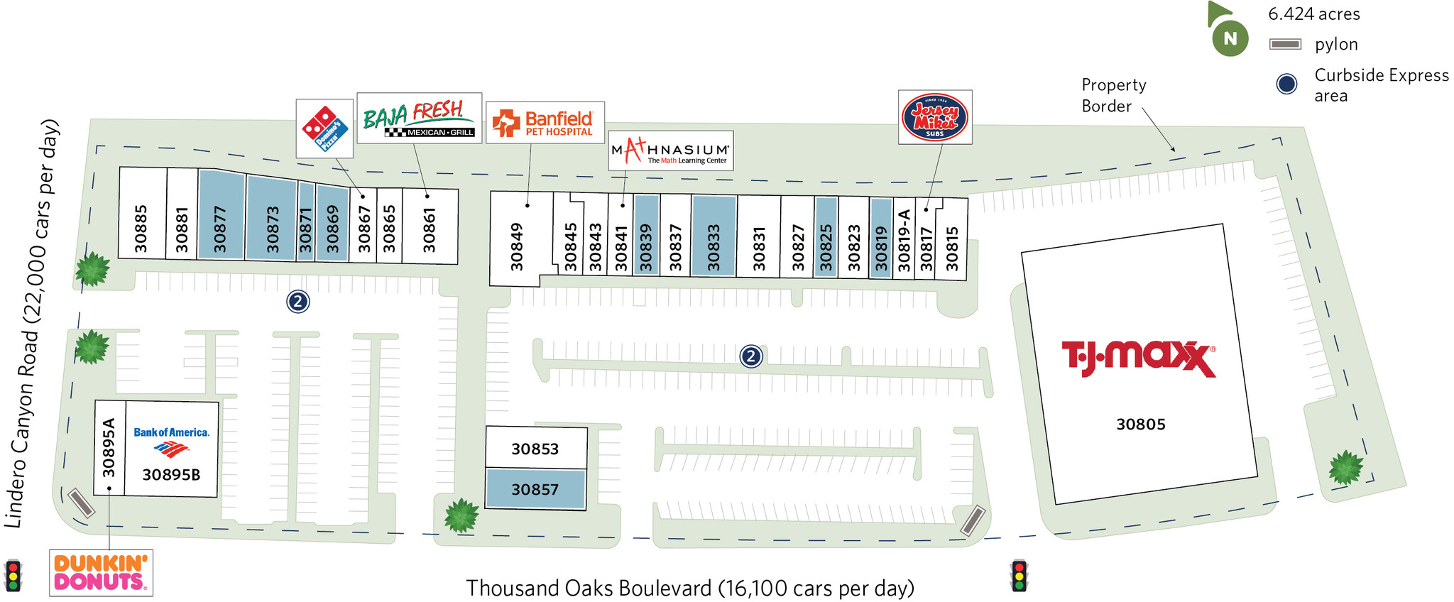 30805-30895 E Thousand Oaks Blvd, Westlake Village, CA for lease Site Plan- Image 1 of 2