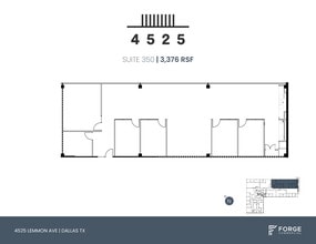 4525 Lemmon Ave, Dallas, TX for lease Floor Plan- Image 1 of 4