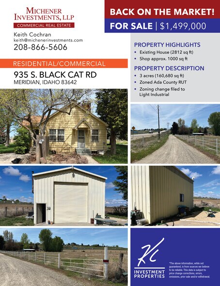 935 S Black Cat Rd, Meridian, ID for sale - Primary Photo - Image 1 of 1