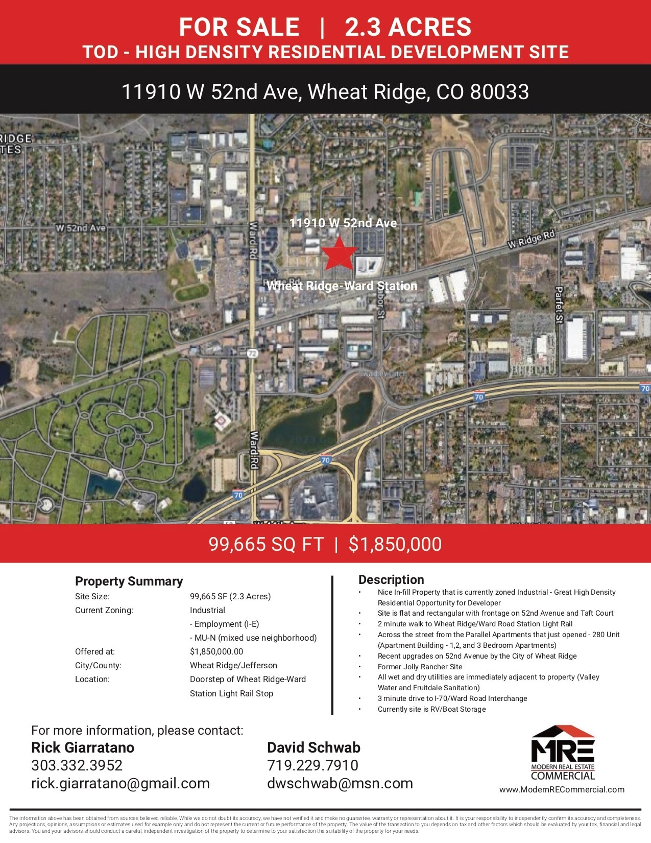 11910 W 52nd Avenue, Wheat Ridge, CO for sale Building Photo- Image 1 of 6