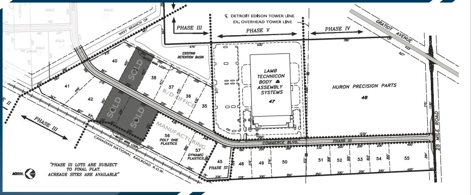 Commerce Blvd, Chesterfield, MI for sale - Plat Map - Image 2 of 2