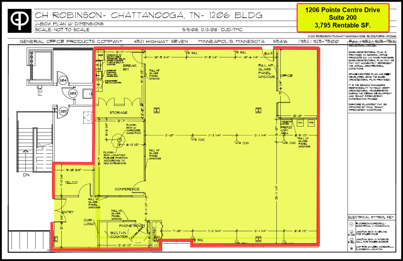 1206 Pointe Centre Dr, Chattanooga, TN for lease Floor Plan- Image 1 of 1