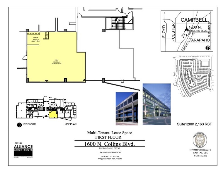 1600 N Collins Blvd, Richardson, TX for lease - Floor Plan - Image 3 of 5