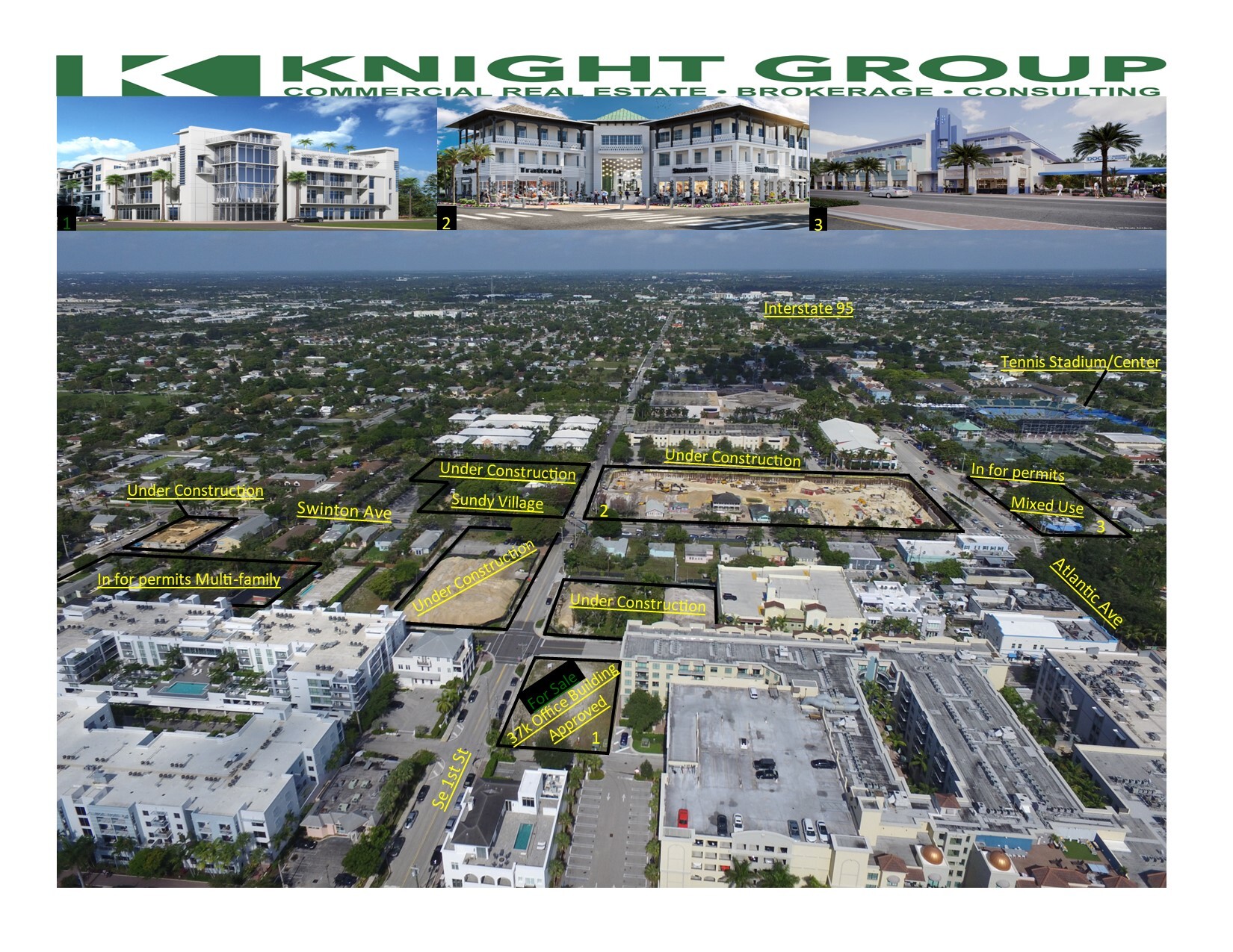 101 SE 1st St, Delray Beach, FL for sale Aerial- Image 1 of 5