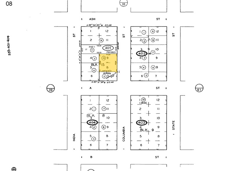 1320 Columbia St, San Diego, CA for lease - Plat Map - Image 2 of 6