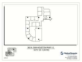 363 N Sam Houston Pky E, Houston, TX for lease Floor Plan- Image 1 of 7