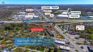 7352-7360 E Pendleton Pike, Indianapolis, IN - AERIAL map view - Image1