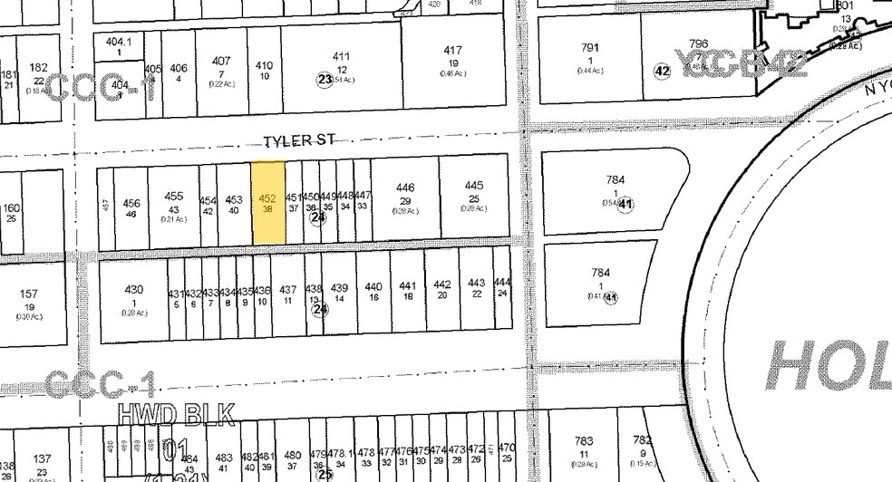 1926-1928 Tyler St, Hollywood, FL for lease - Plat Map - Image 3 of 8