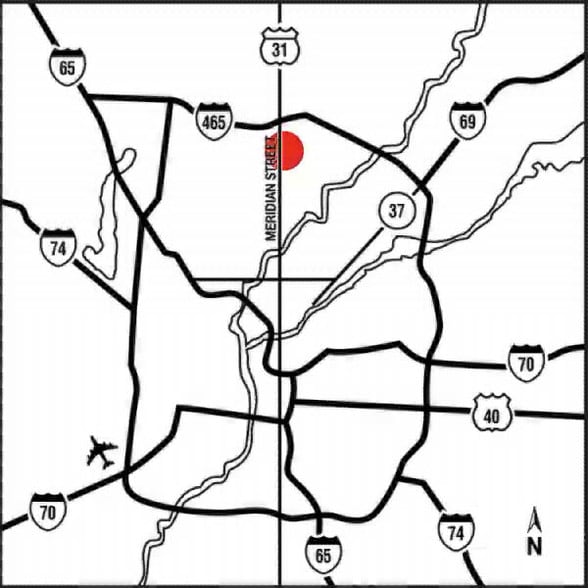 9102 N Meridian St, Indianapolis, IN for lease - Site Plan - Image 2 of 15