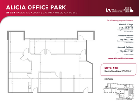 25231 Paseo de Alicia, Laguna Hills, CA for lease Floor Plan- Image 1 of 1