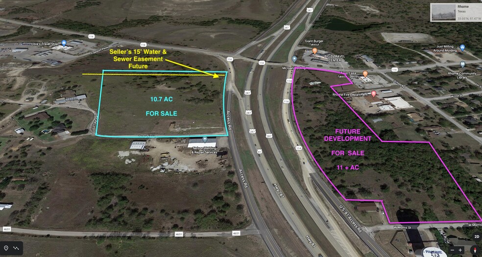 Highway 287 Hwy 114, Rhome, TX 76078 Land Property for Sale