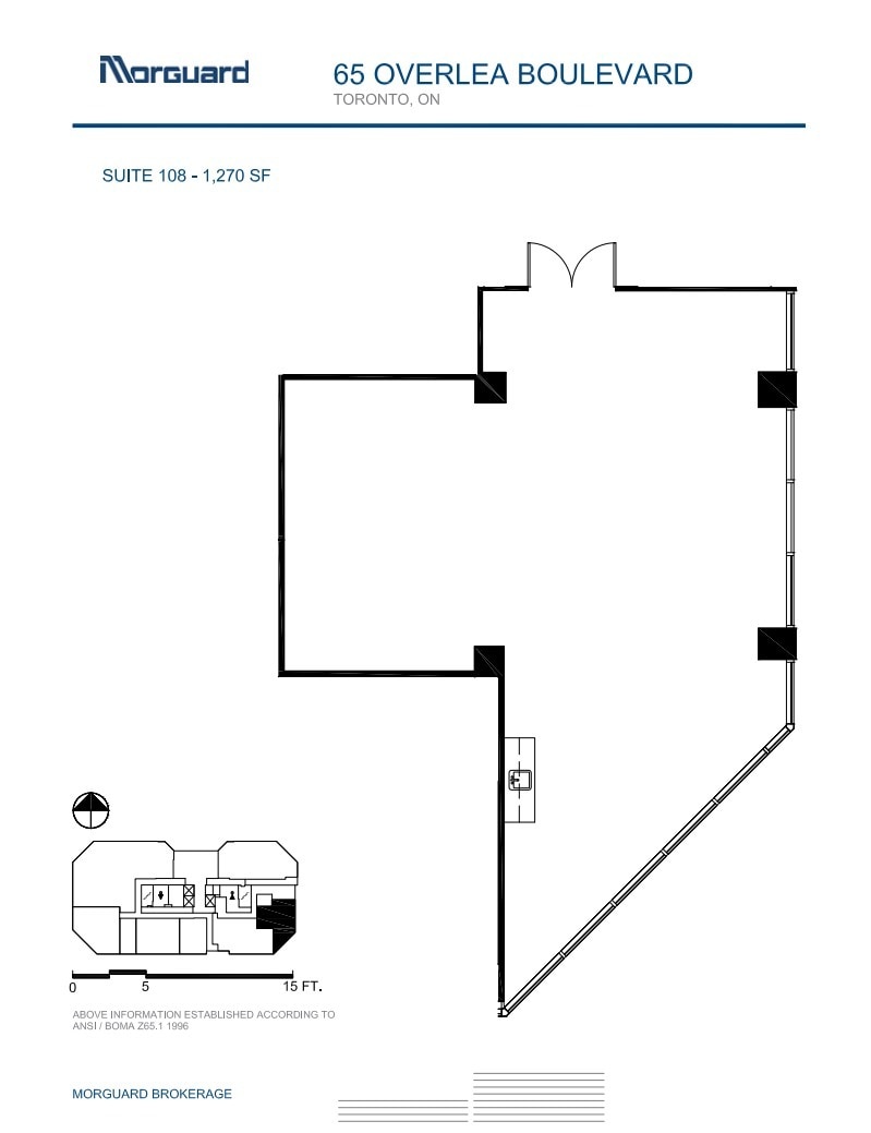 65 Overlea Blvd, Toronto, ON for lease Floor Plan- Image 1 of 1