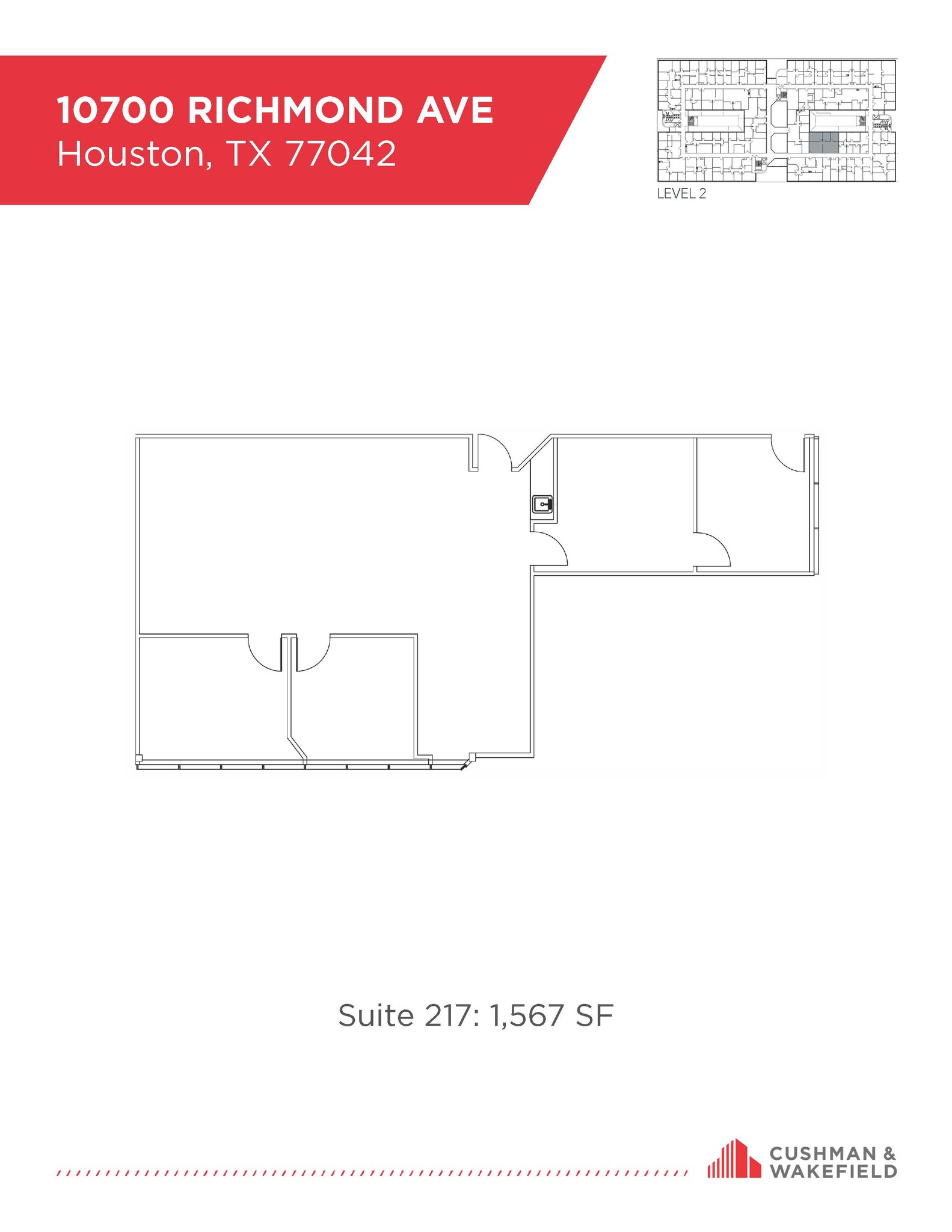 10700 Richmond Ave, Houston, TX for lease Floor Plan- Image 1 of 1