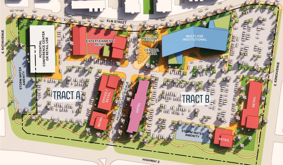 Mile High Greyhound Park - Tract B, Commerce City, CO for sale - Site Plan - Image 3 of 4