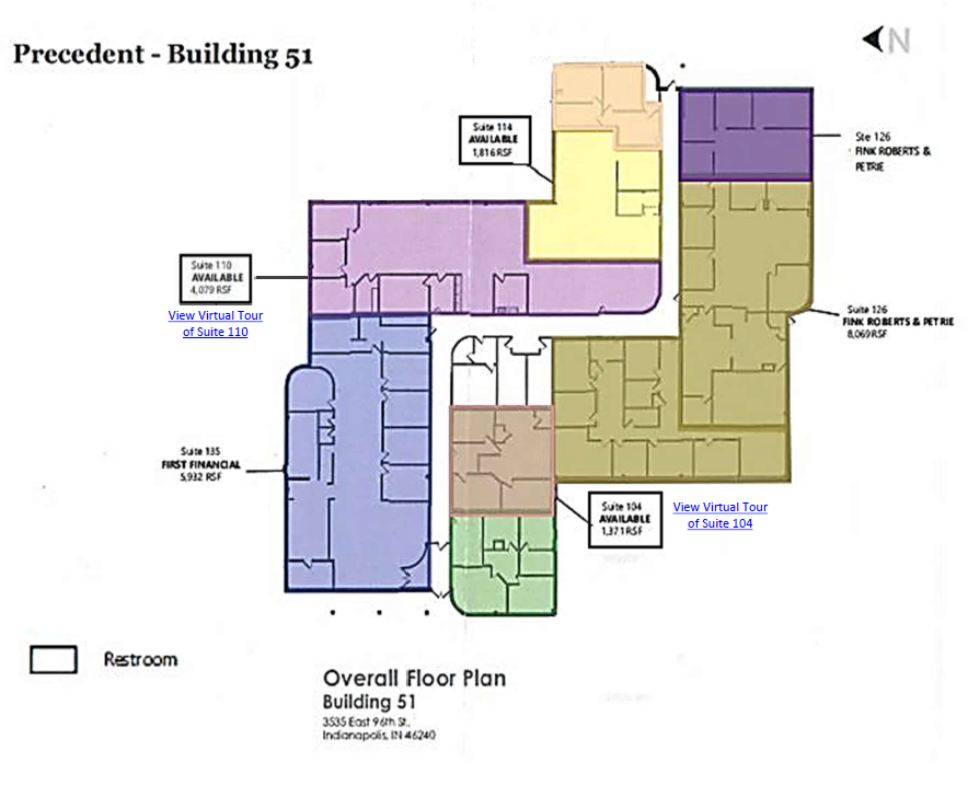 3535 E 96th St, Indianapolis, IN for lease Floor Plan- Image 1 of 1