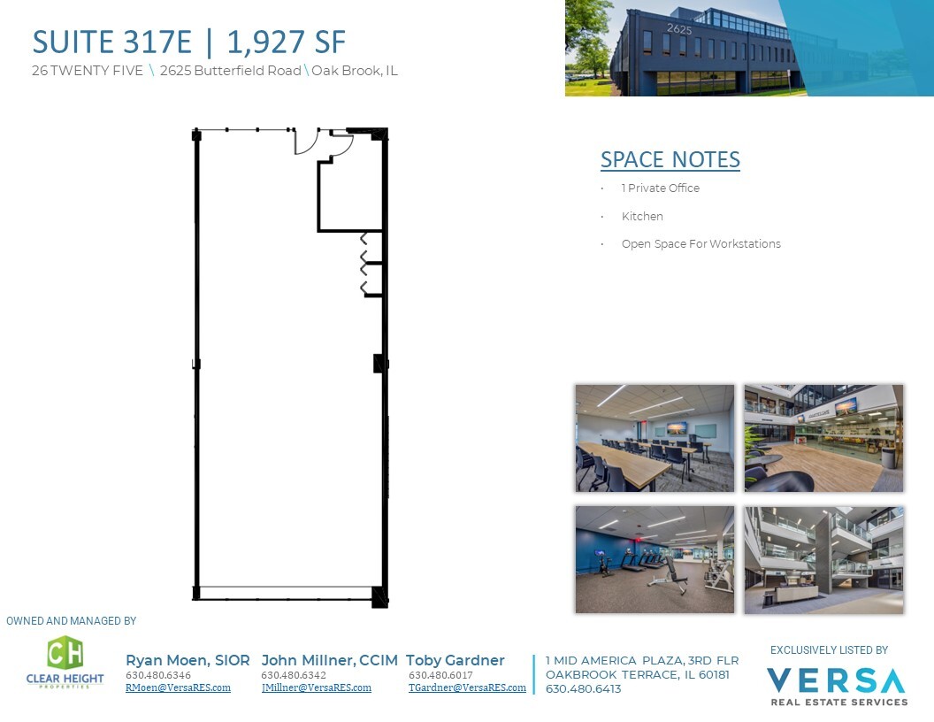 2625 Butterfield Rd, Oak Brook, IL for lease Floor Plan- Image 1 of 1