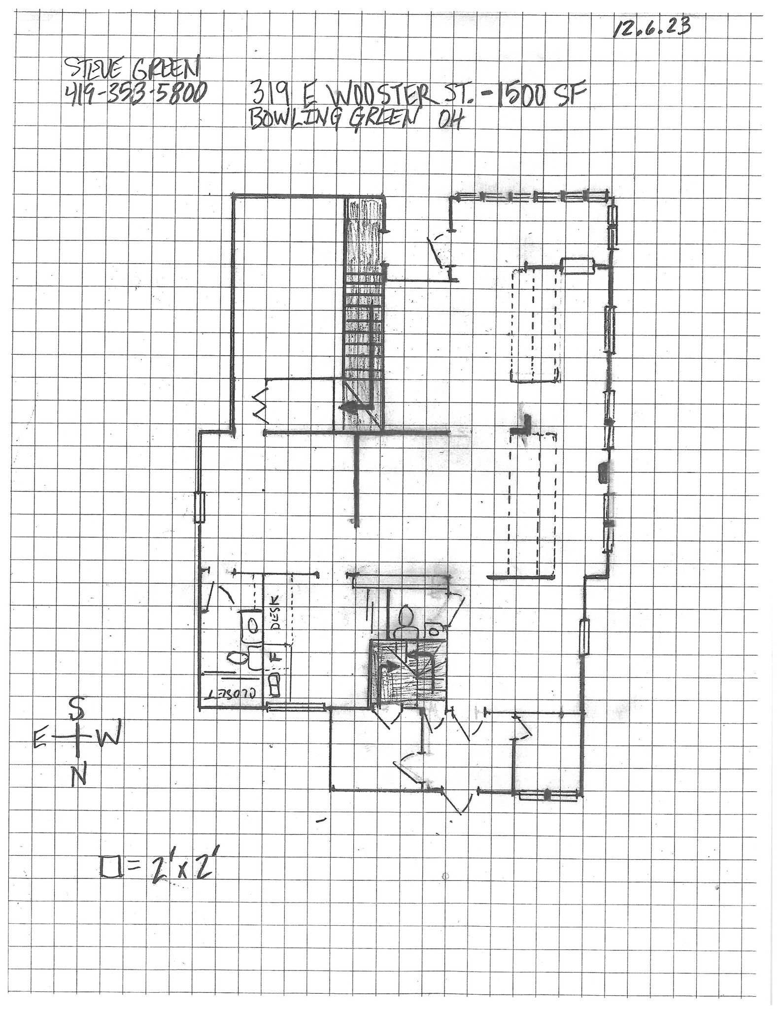 319 E Wooster St, Bowling Green, OH for lease Floor Plan- Image 1 of 1