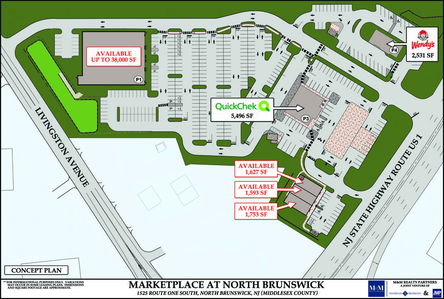 1505 US Highway 1, North Brunswick, NJ for lease - Site Plan - Image 2 of 2